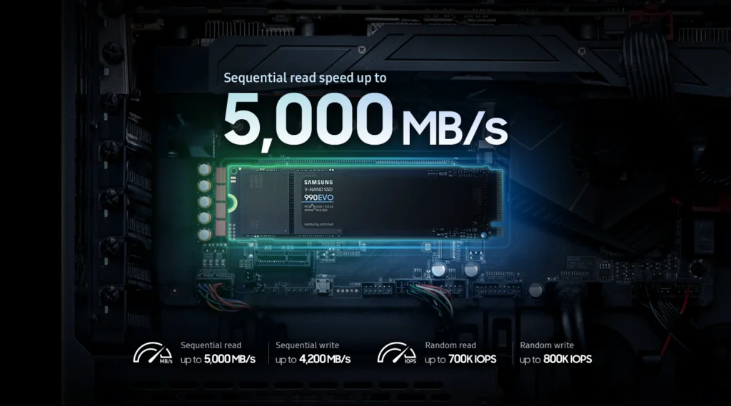 Samsung 990 EVO SSD with PCIe Gen 5